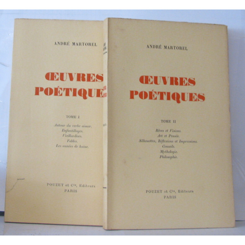 Oeuvres poétiques ( Tomes 1 et 2 )