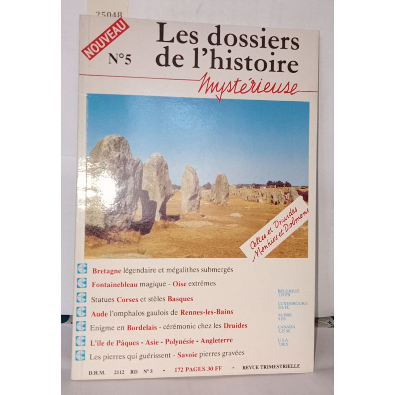 Les dossiers de l'histoire mystérieuse N°5 , Celtes et druides...