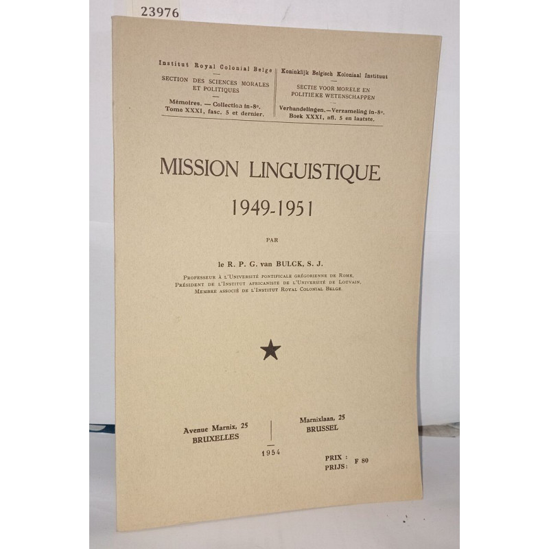 Mission linguistique 1949-1951