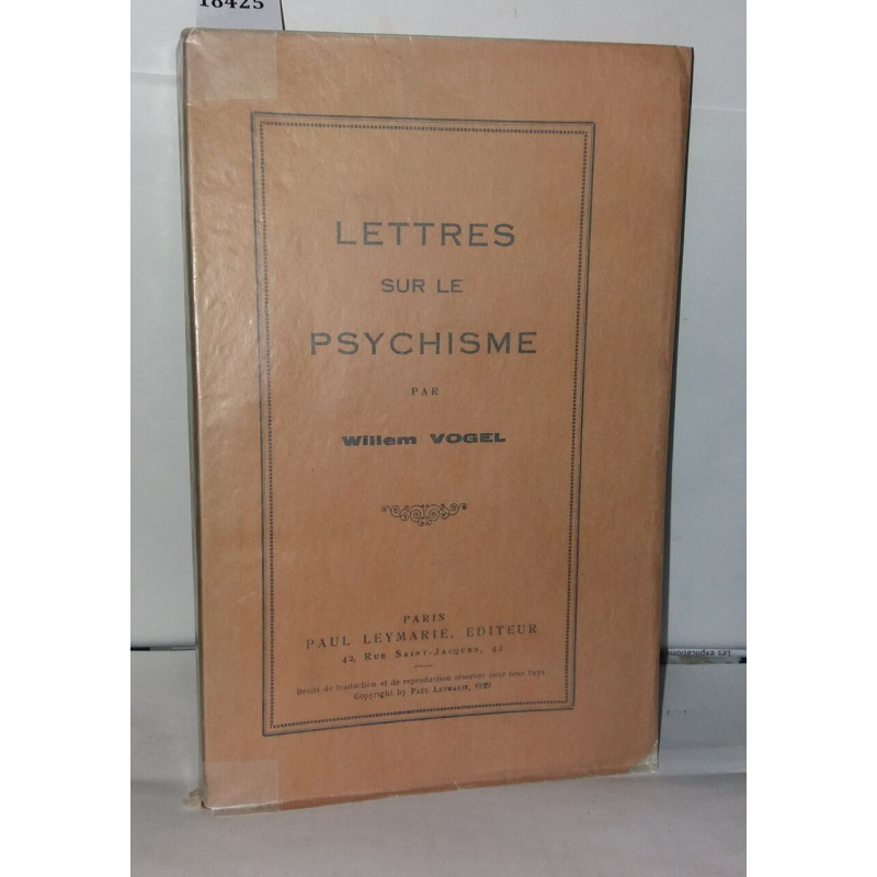 Lettres sur le psychisme