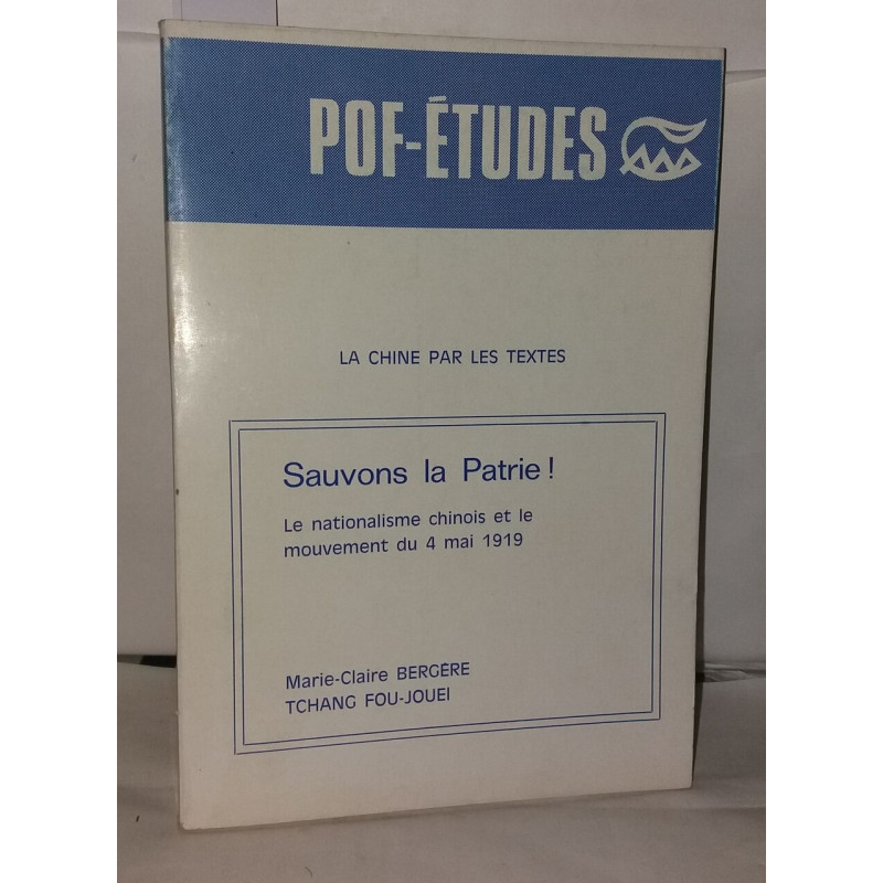 Sauvons la patrie - POF études , Le nationalisme chinois et le...