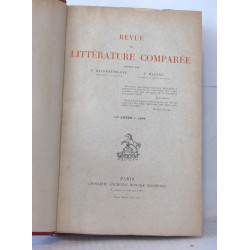 Revue de littérature comparée Quatorzième Année 1934