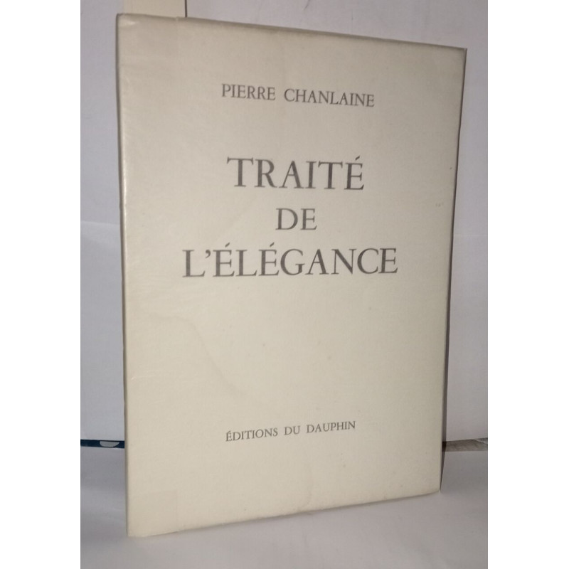 Traité de l'élégance
