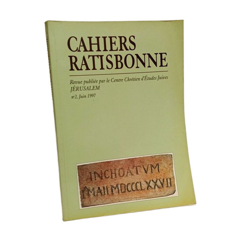 Cahiers Ratisbonne - N°2 1997