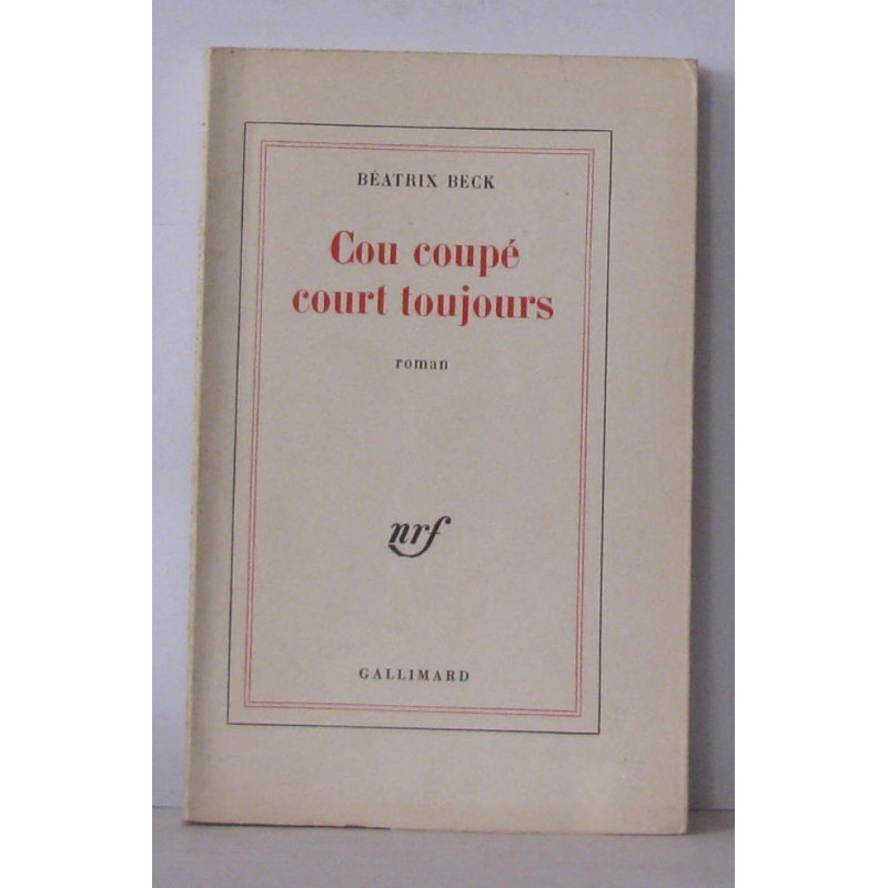 Cou coupé court toujours