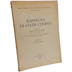 Rassegna di studi etiopici - VOLUME VII fascicolo I gennaio-giugno...