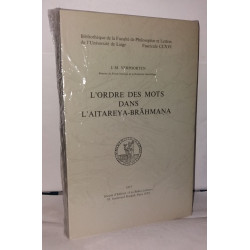 L'ordre des mots dans l'aitareya-Brahmana