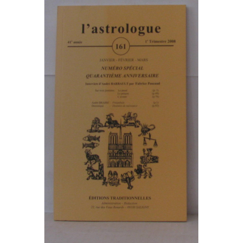 L'astrologue N° 161 numéro spécial quarantième anniversaire