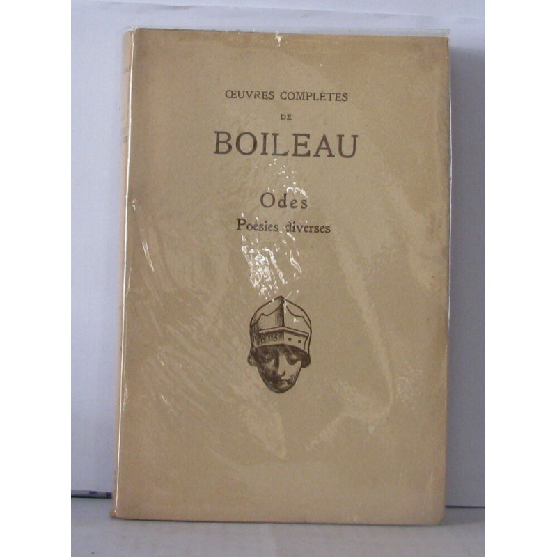 Oeuvres complètes de Boileau Odes Poésies diverses