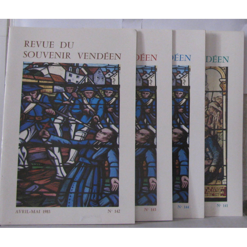 Revue du souvenir Vendéen 4 Numéros année 1983