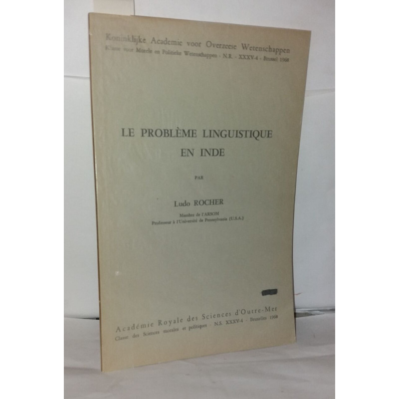 Le problème linguistique en Inde