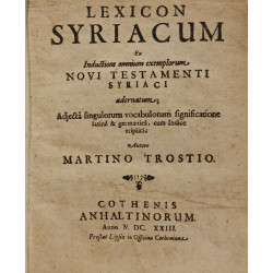 Lexicon syriacum : ex inductione omnium exemplorum Novi Testamenti...