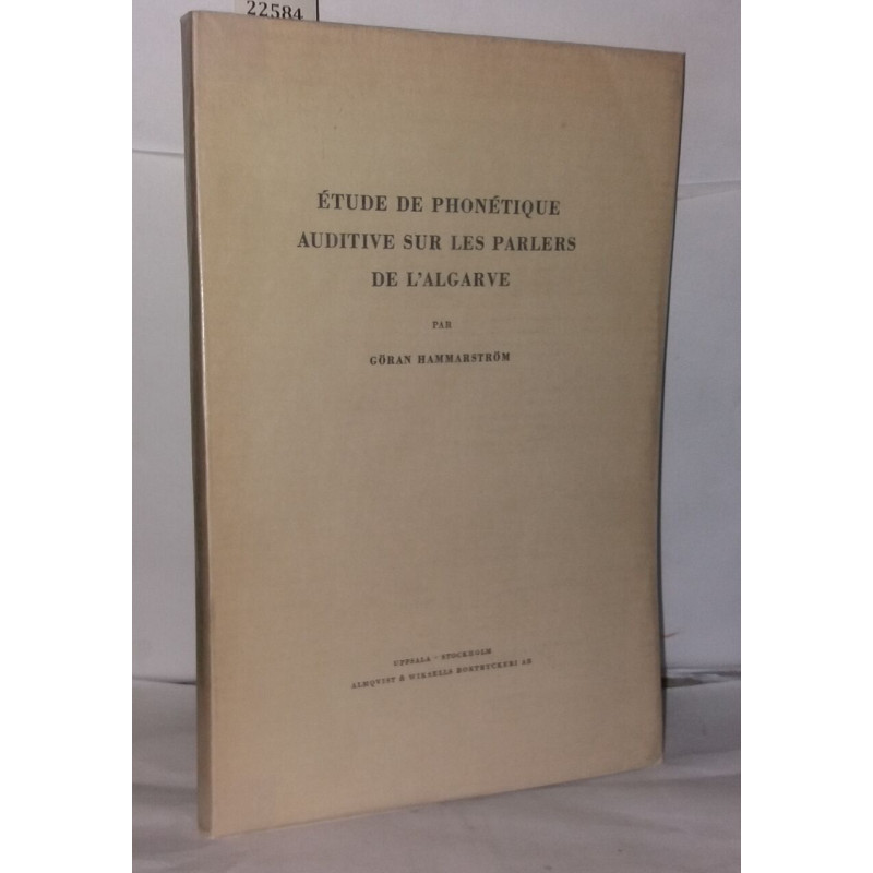 Étude de phonétique auditive sur les parlers de l'Algarve