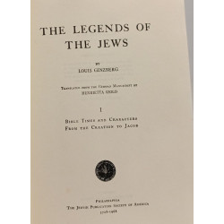 The Legends of the Jews - I : bible times and characters from the...