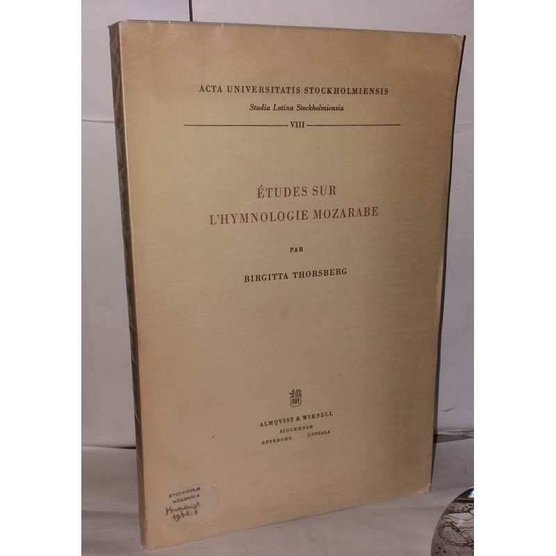 Études sur l'hymnologie Mozarabe
