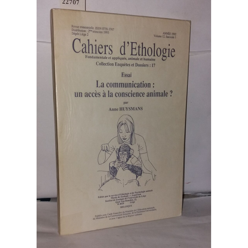 La communication : un accès à la conscience animale ? Cahiers...