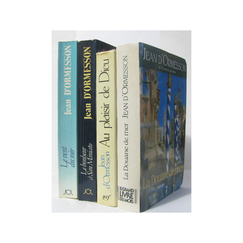 (Lot de 4 livres) Le Vent du Soir - au plaisir de dieu - la douane...
