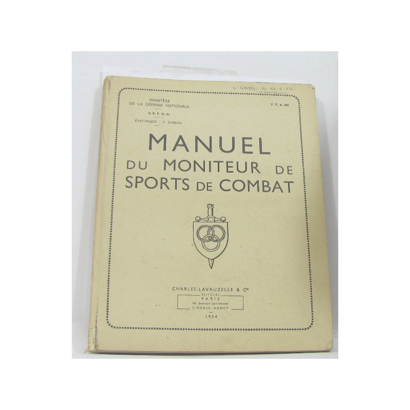 Manuel du moniteur de sports de combat