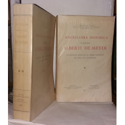 Miscellanea historica in honorem Alberti De Meyer Universitatis...