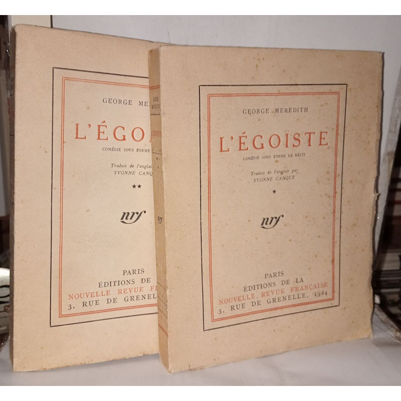 L'égoïste ( Tomes 1 et 2 )