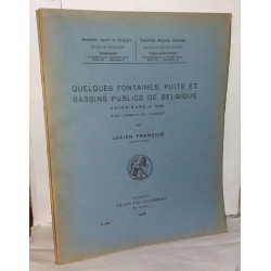 Quelques fontaines puits et bassins publics de Belgique antérieurs...