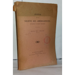 Journal de la société des américanistes ( reconue d'utilité...