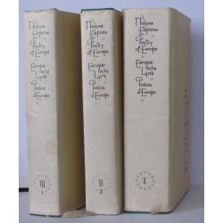 Poetry of europe in three volumes / Poésie d'Europe en trois tomes...