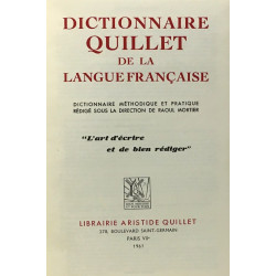 Dictionnaire Quillet de la langue française - dictionnaire...