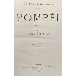 Pompéï - vie publique - 77 gravures un plan - les villes d'art...