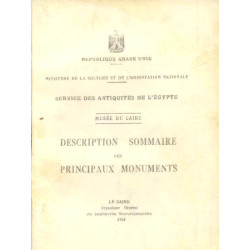 Musée Du Caire. Description Sommaire Des Principaux Monuments