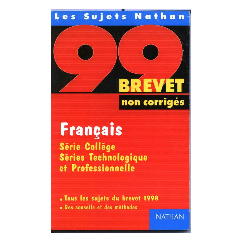 Brevet 99 français non corriges