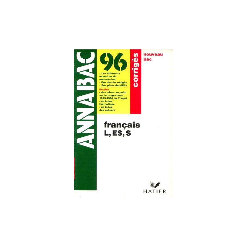 Français L ES S anna bac 96 corrigées
