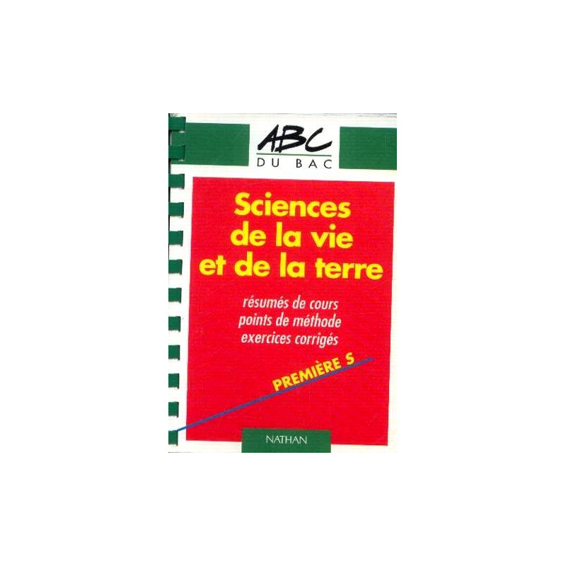 Sciences de la vie et de la terre 1re S
