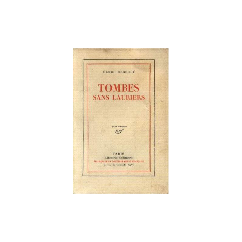 Tombes sans lauriers
