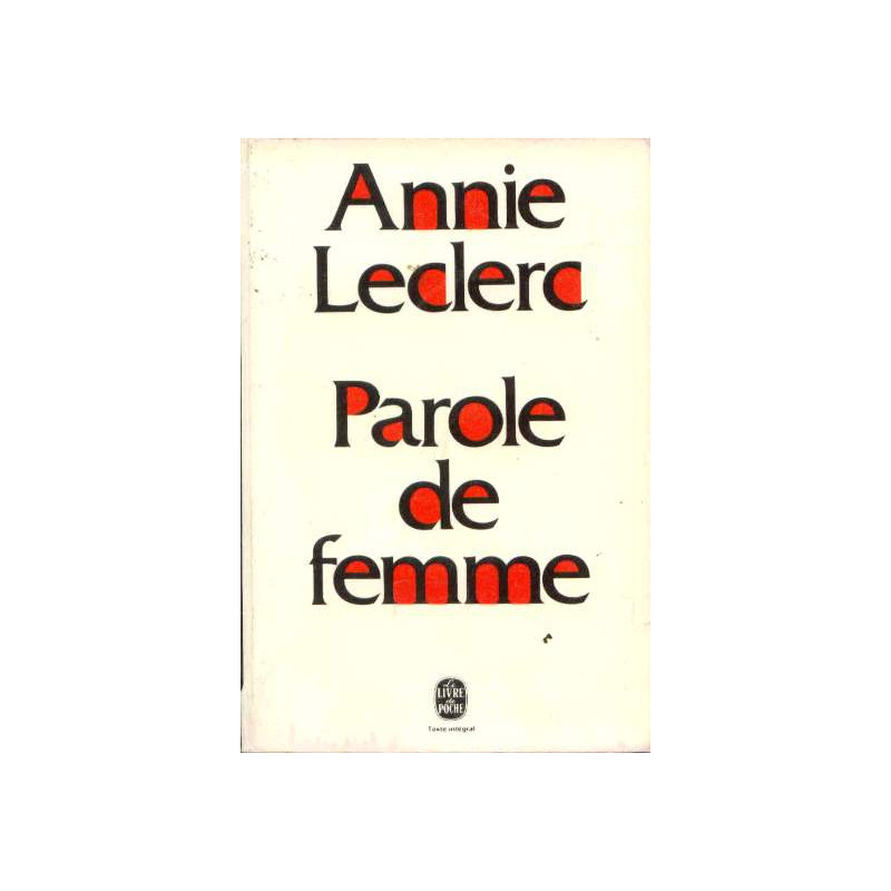 Parole de femme