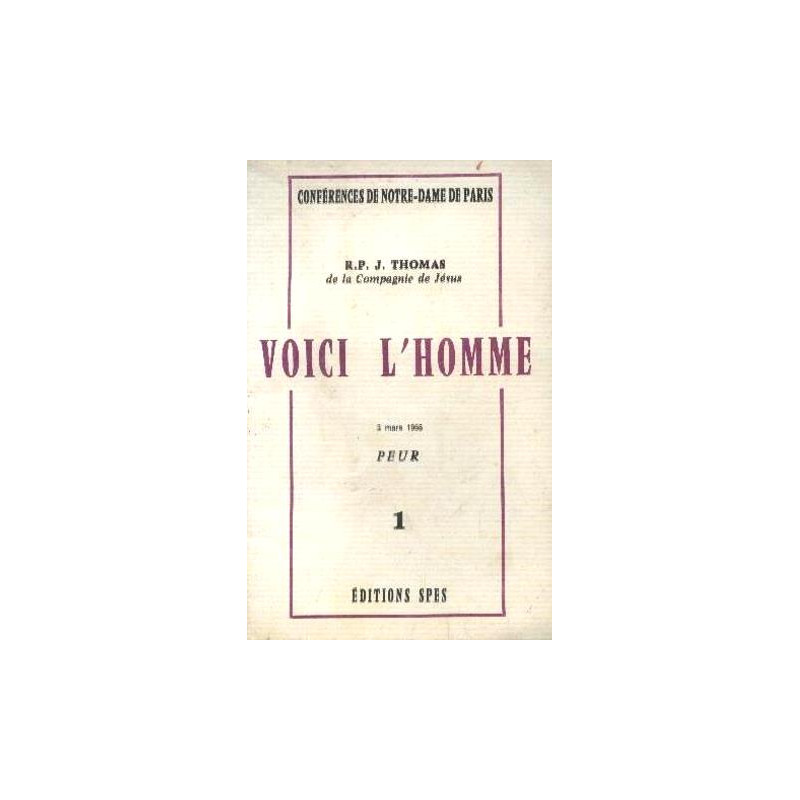 Voici l'homme 3 mars 1968 peur n°1