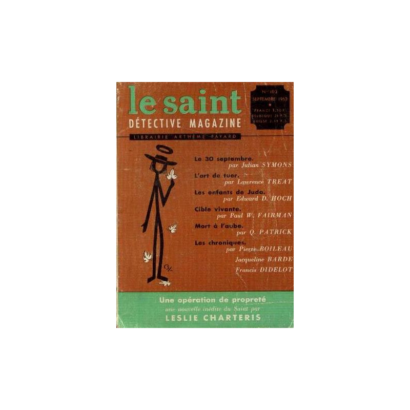 Le saint détective magazine n°103 septembre 1963