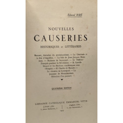 Nouvelles causeries historiques et littéraires