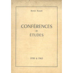 Conférences et études 1930 à 1965