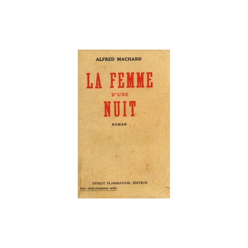 La femme d'une nuit