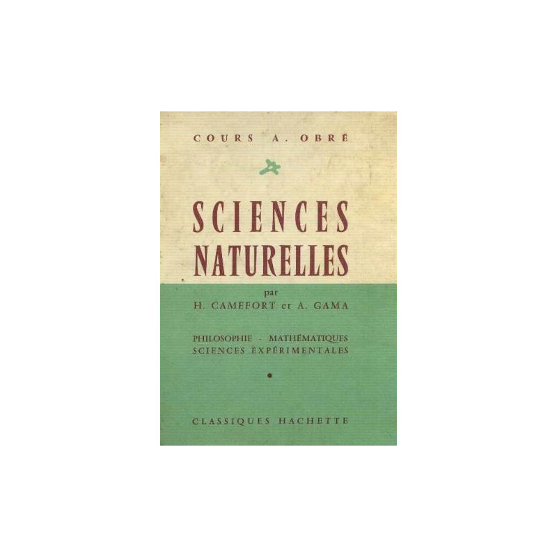 Science naturelles (philosophie mathématiques sciences expérimentales)