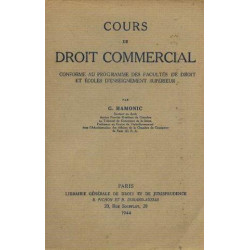 Cours de droit commercial conforme au programme des facultés de...