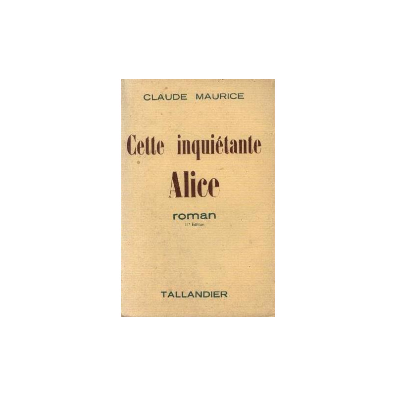 Cette inquiétante Alice