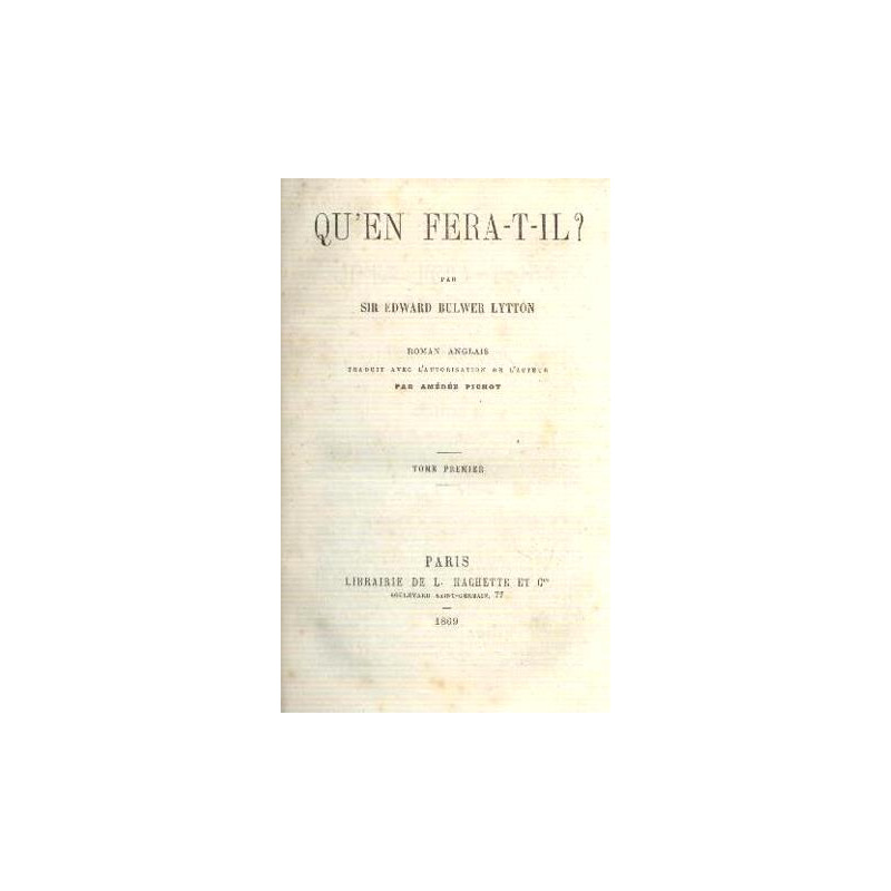Qu'en fera t il tome 1