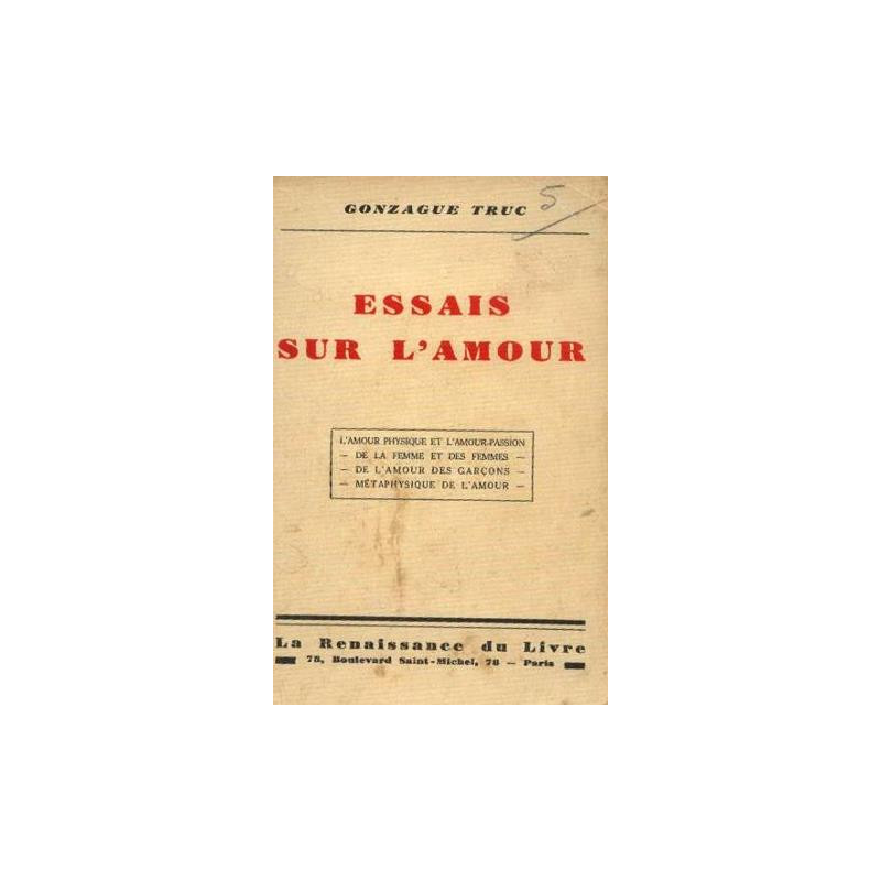Essais sur l'amour