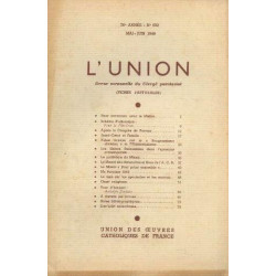 L'union revue mensuelle du clergé paroissial 76e année n°652 mai juin