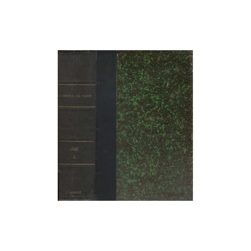 La revue de Paris Tome 4 juillet-Aout 1925