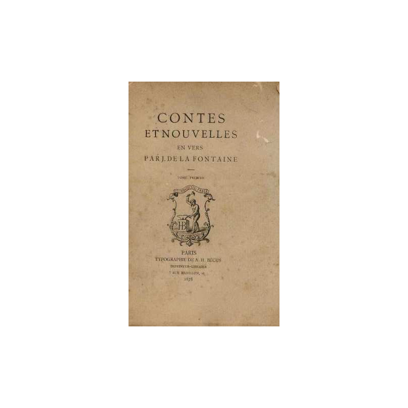 Contes et nouvelles en vers tome premier