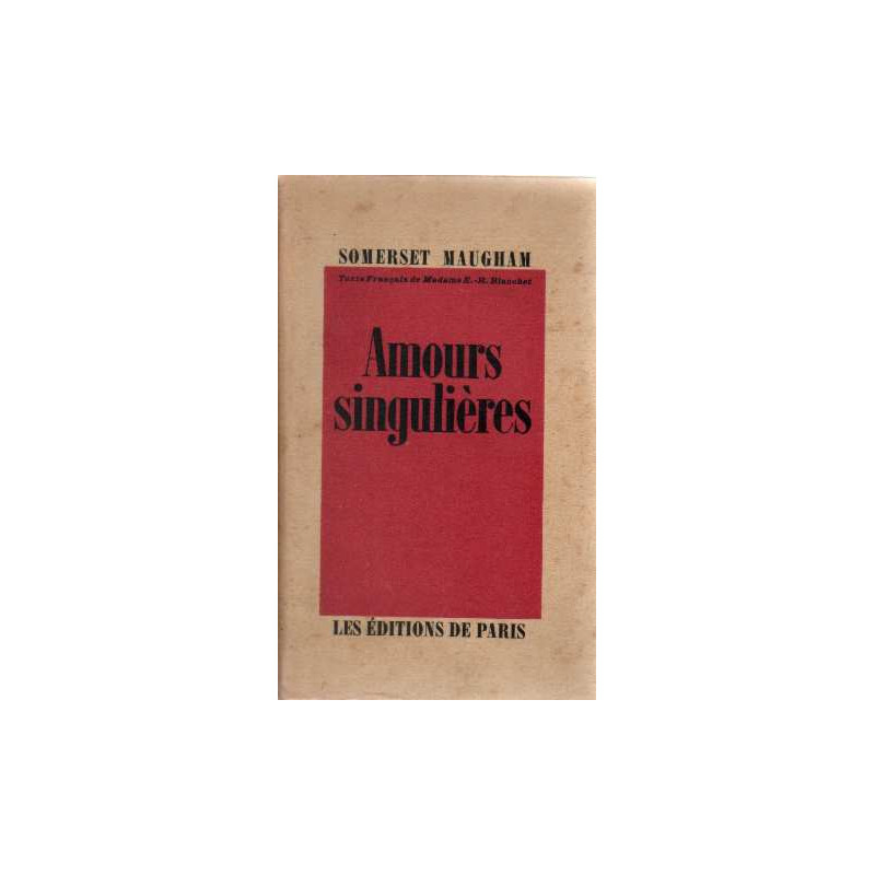 Amours singulières