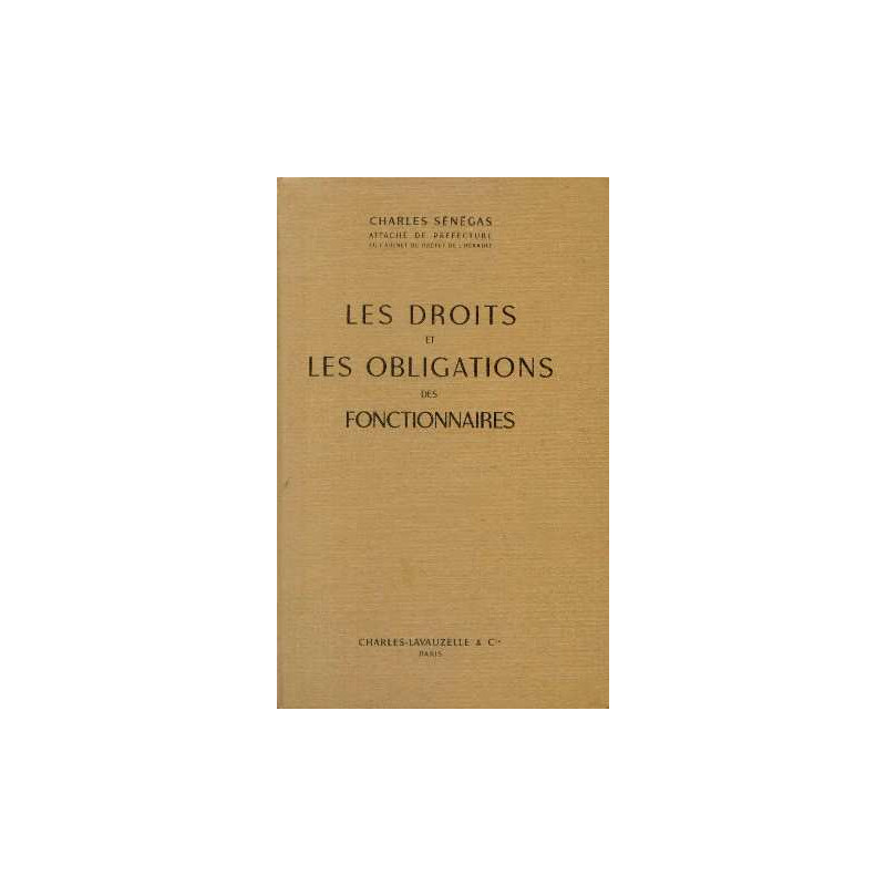 Les droits et les obligations des fonctionnaires